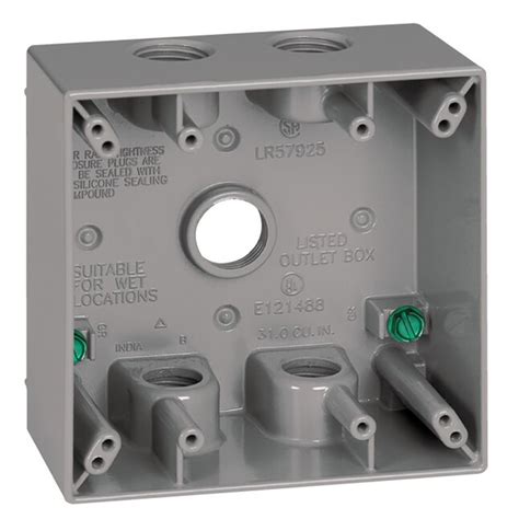 Sigma Engineered Solutions Square Metal 2 gang 